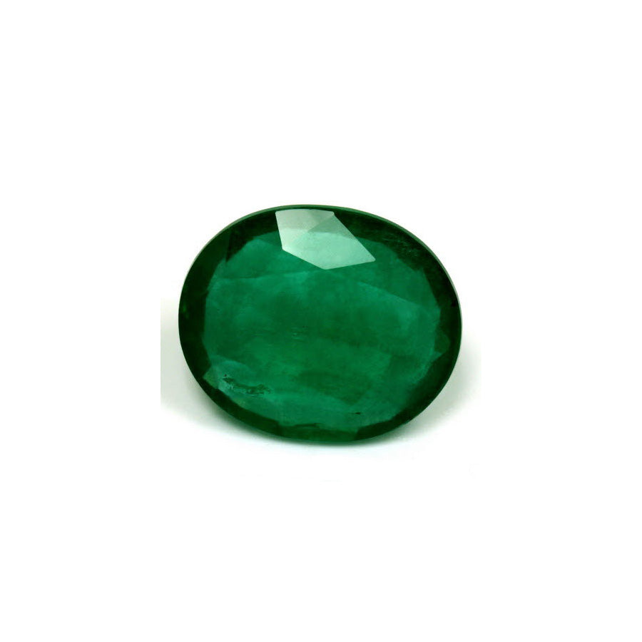 Green Emerald Oval GIA Certified Untreated 6.76 cts.