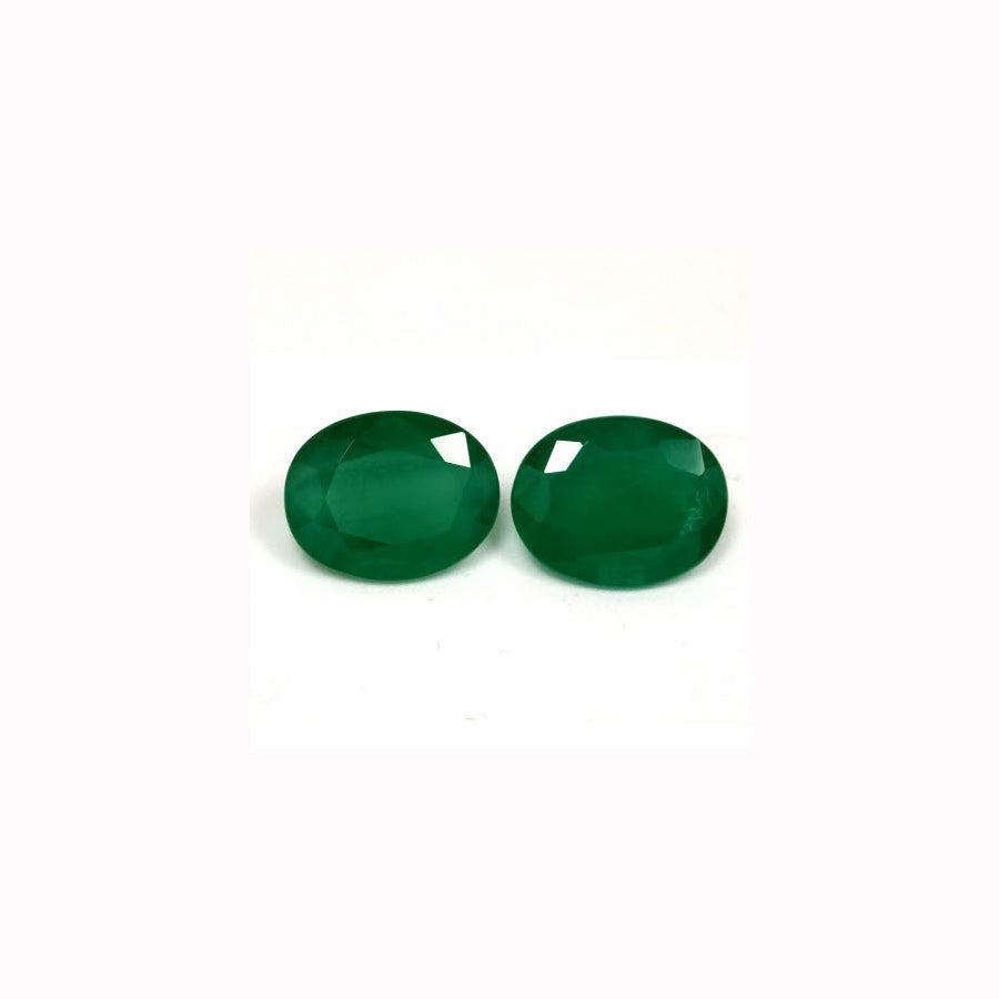 4.93 cttw. Emerald Oval Matched Pair