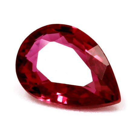 Ruby Pear  Untreated 0.66 cts.