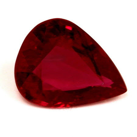 Ruby Pear GIA Certified Untreated 1.55  cts.