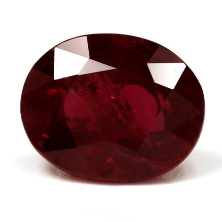 Ruby Oval  GIA Certified Composite 3.01 cts.