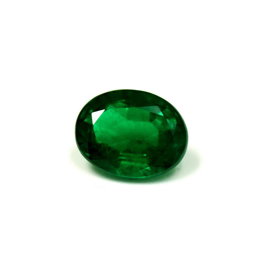 Green Emerald Oval GIA Certified 4.43 cts.