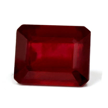 Emerald  Cut Ruby Composite 8.42 cts.