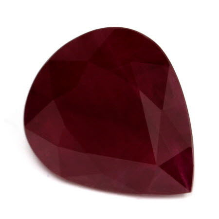 Ruby Pear  GIA Certified 4.17 cts.