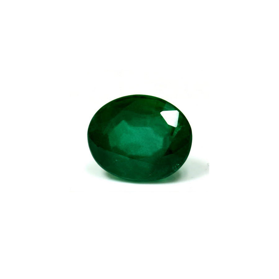 Green Emerald Oval GIA Certified Untreated 6.87 cts.