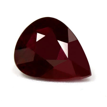 Ruby  Pear GIA  Certified 1.58 cts.