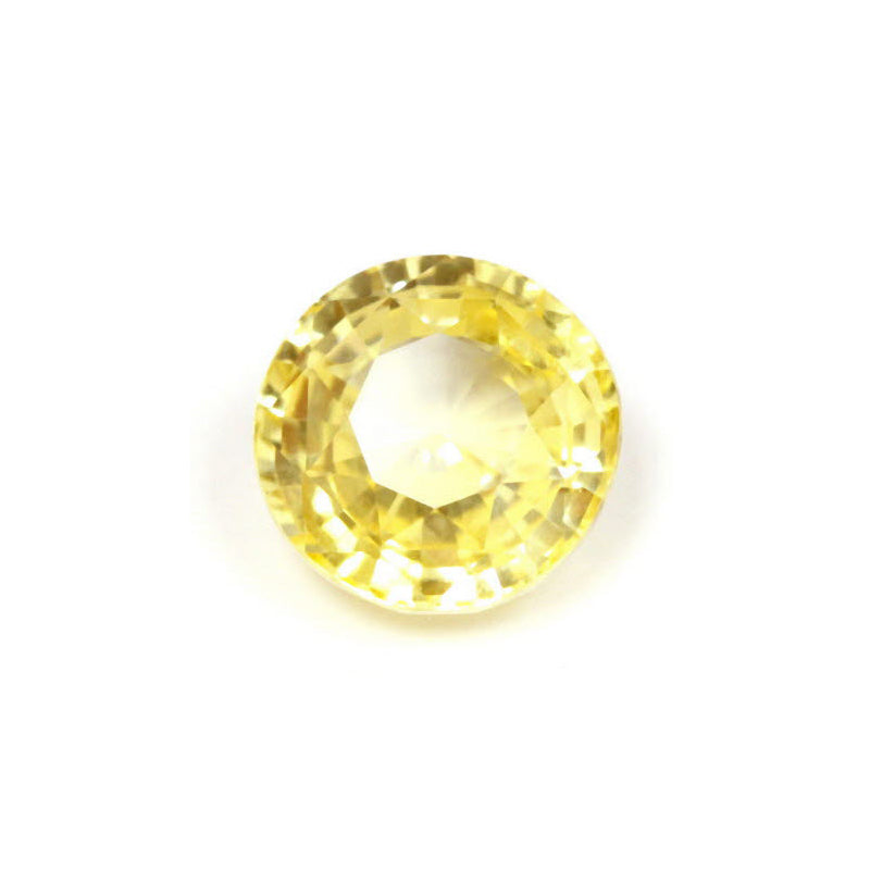 Yellow Sapphire Round GIA Certified Untreated 3.66cts.