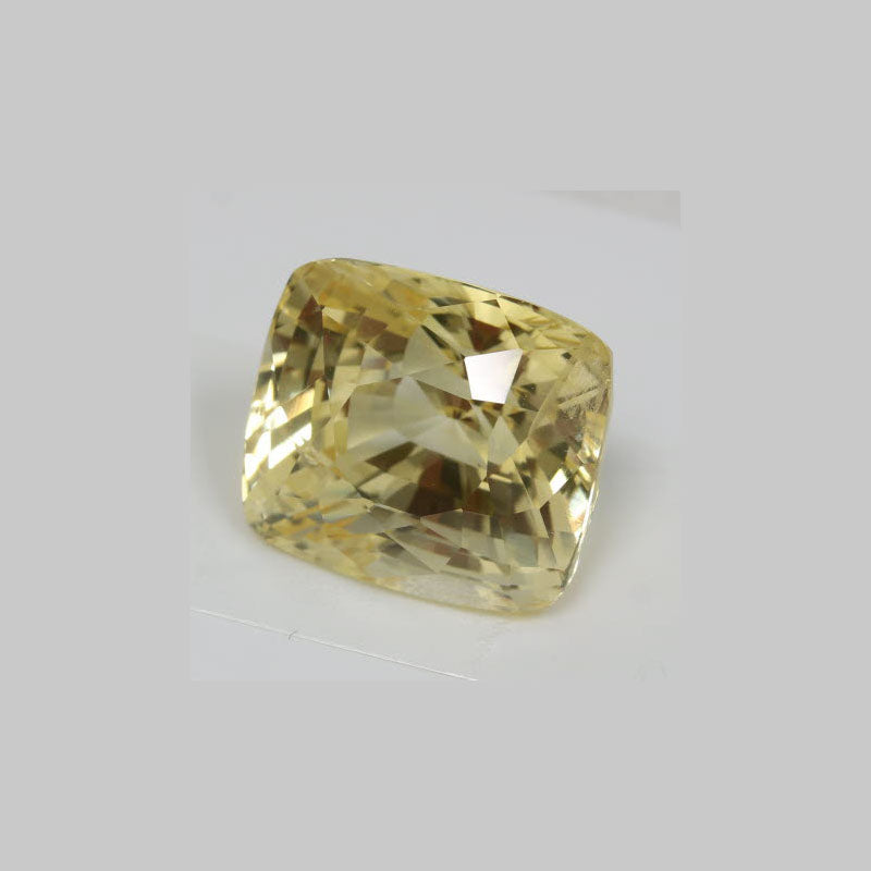 Yellow Sapphire Cushion GIA Certified Untreated 11.83 cts.
