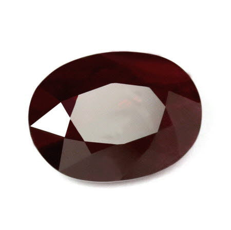 Ruby Ova l GIA Certified 5.90 cts.