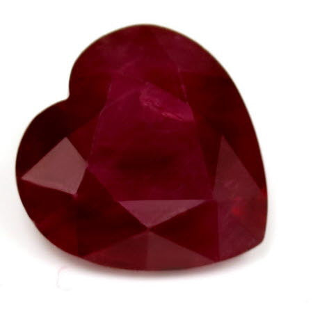 Ruby Heart GIA  Certified 2.04 cts.