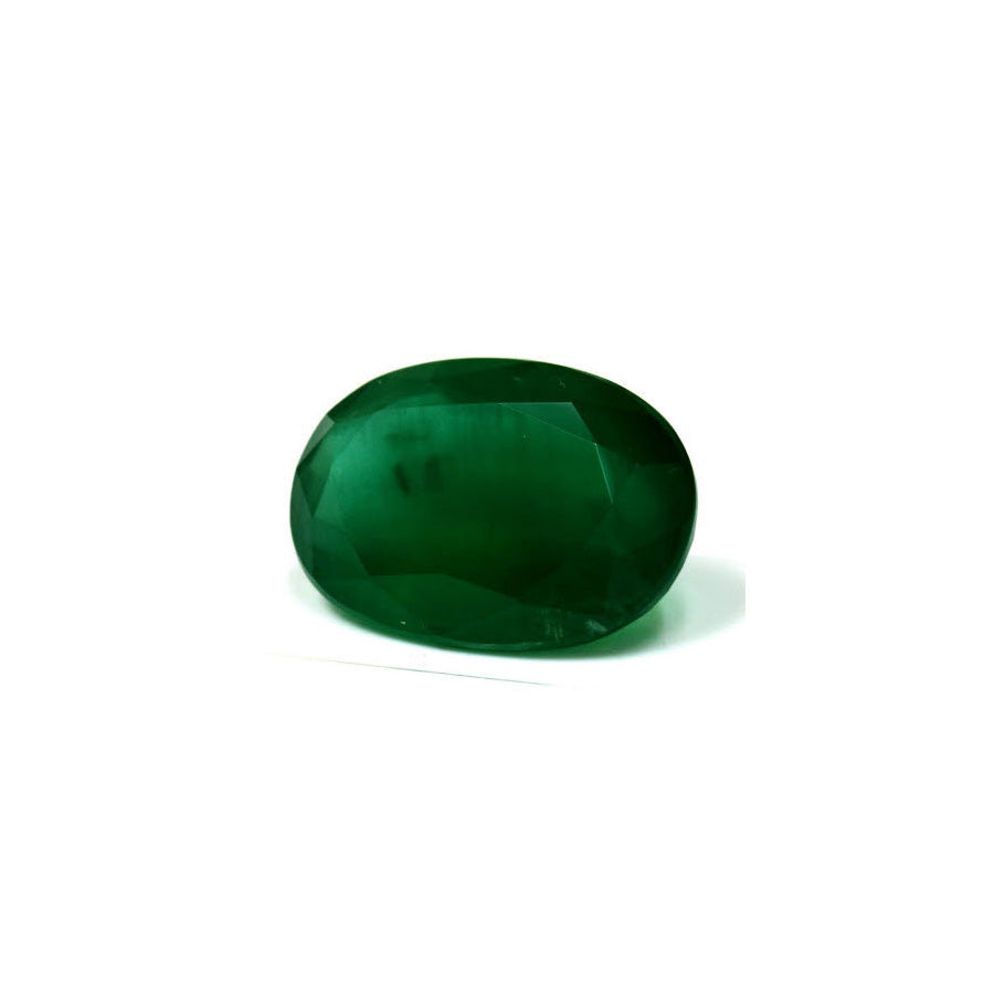 Green Emerald Oval GIA Certified Untreated 11.74 cts.
