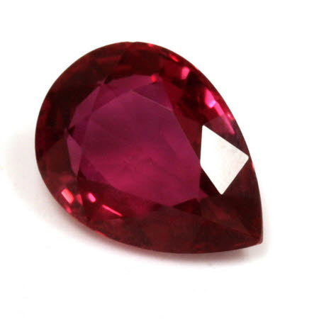 Ruby Pear  GIA Certified Untreated 0.81 cts.