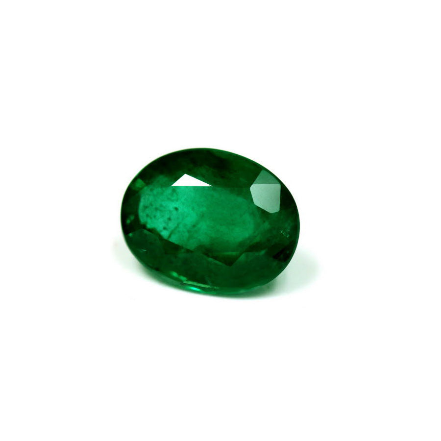 Green Emerald Oval GIA Certified 5.47 cts.