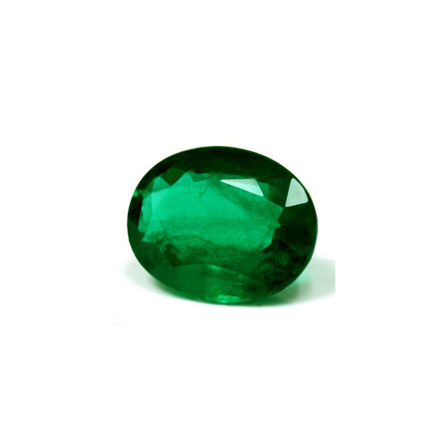 Green Emerald Oval GIA Certified 6.17 cts.