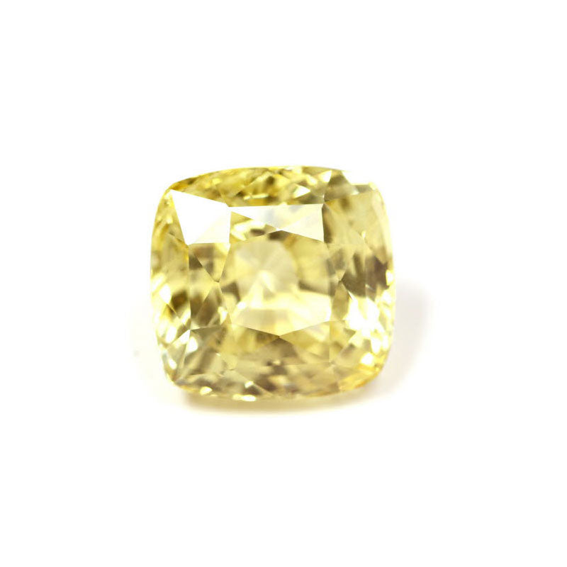Yellow Sapphire Cushion GIA Certified Untreated 17.57cts.