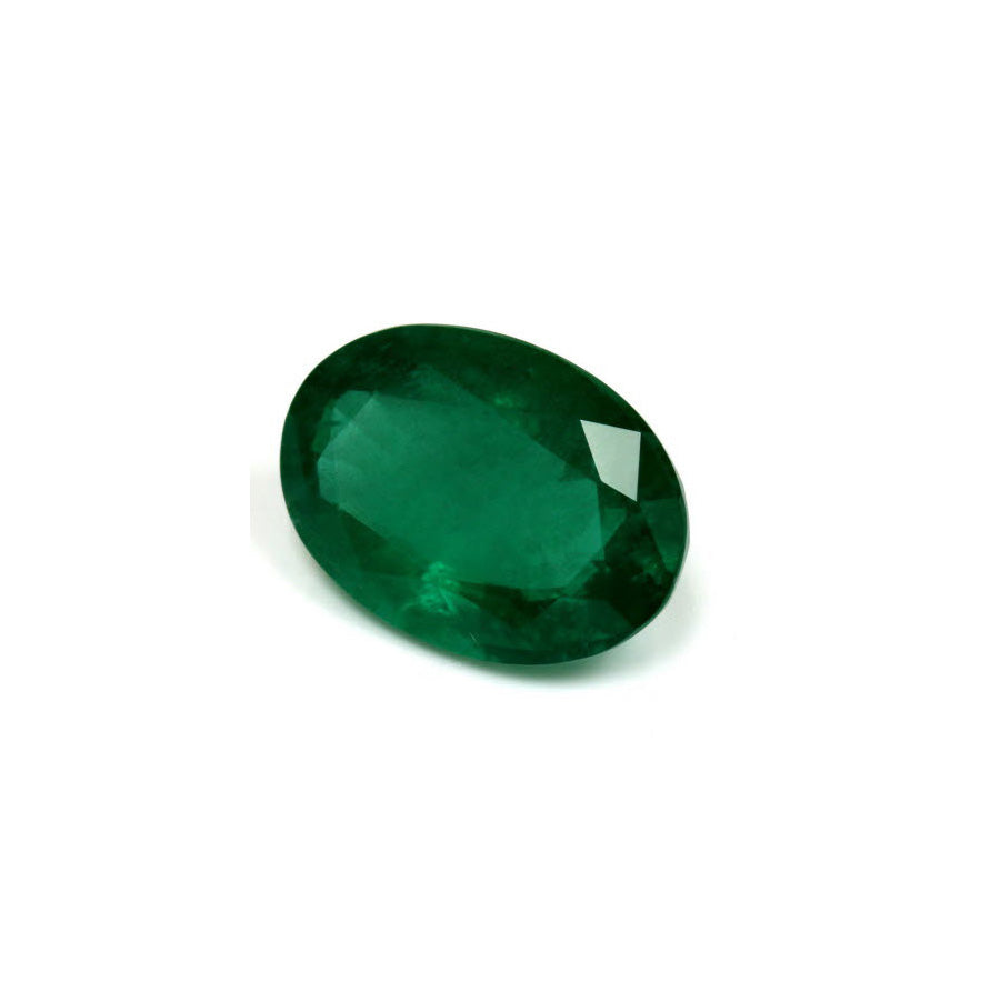 Green Emerald Oval GIA Certified 6.43 cts.