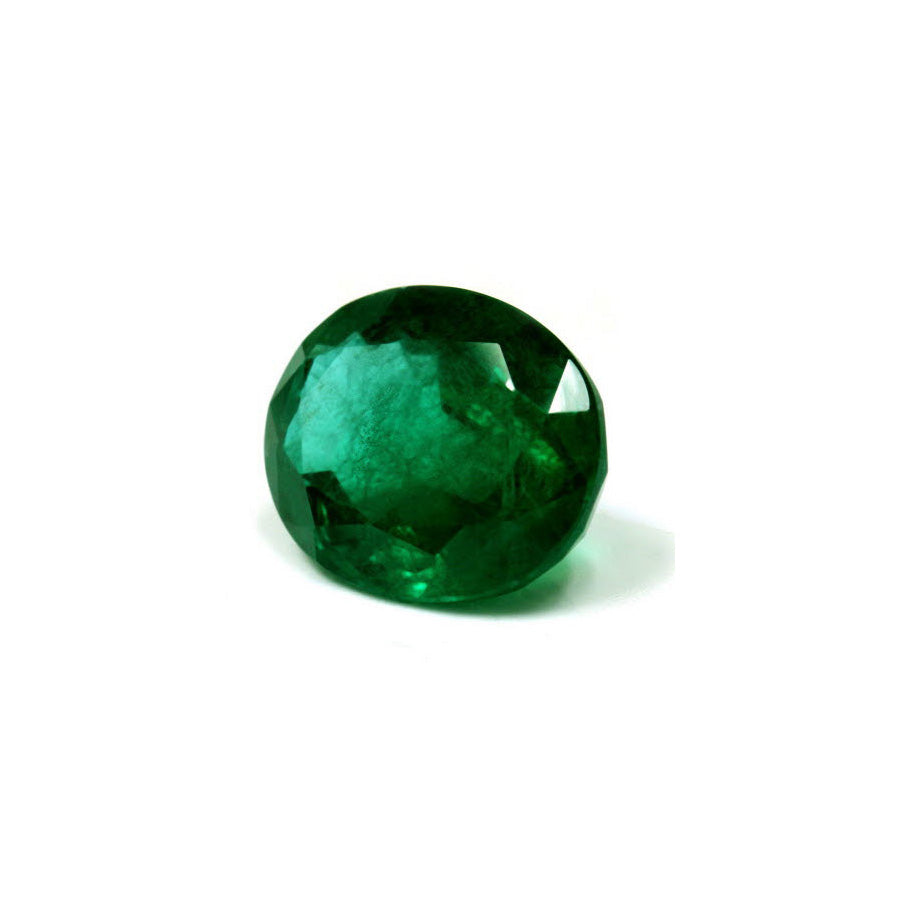 Green Emerald Oval GIA Certified 8.89 cts.