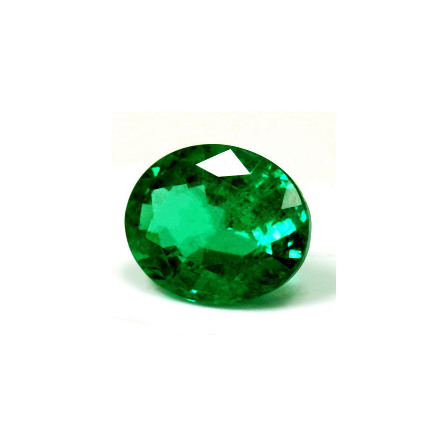 Green Emerald Oval GIA Certified 4.97 cts.