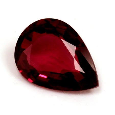 Ruby Pear  GIA Certified Untreated 0.64 cts.