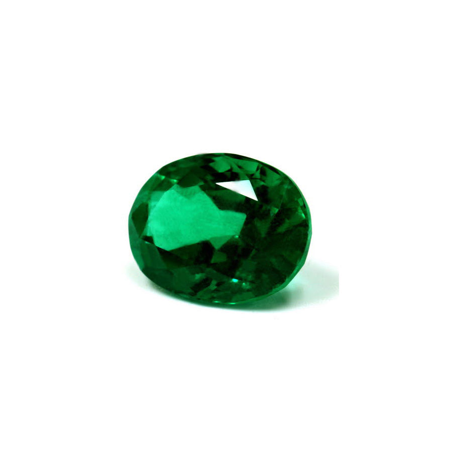 Green Emerald Oval GIA Certified 5.02 cts.