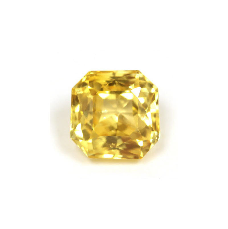 Emerald Cut Yellow Sapphire GIA Certified Untreated 7.87cts.