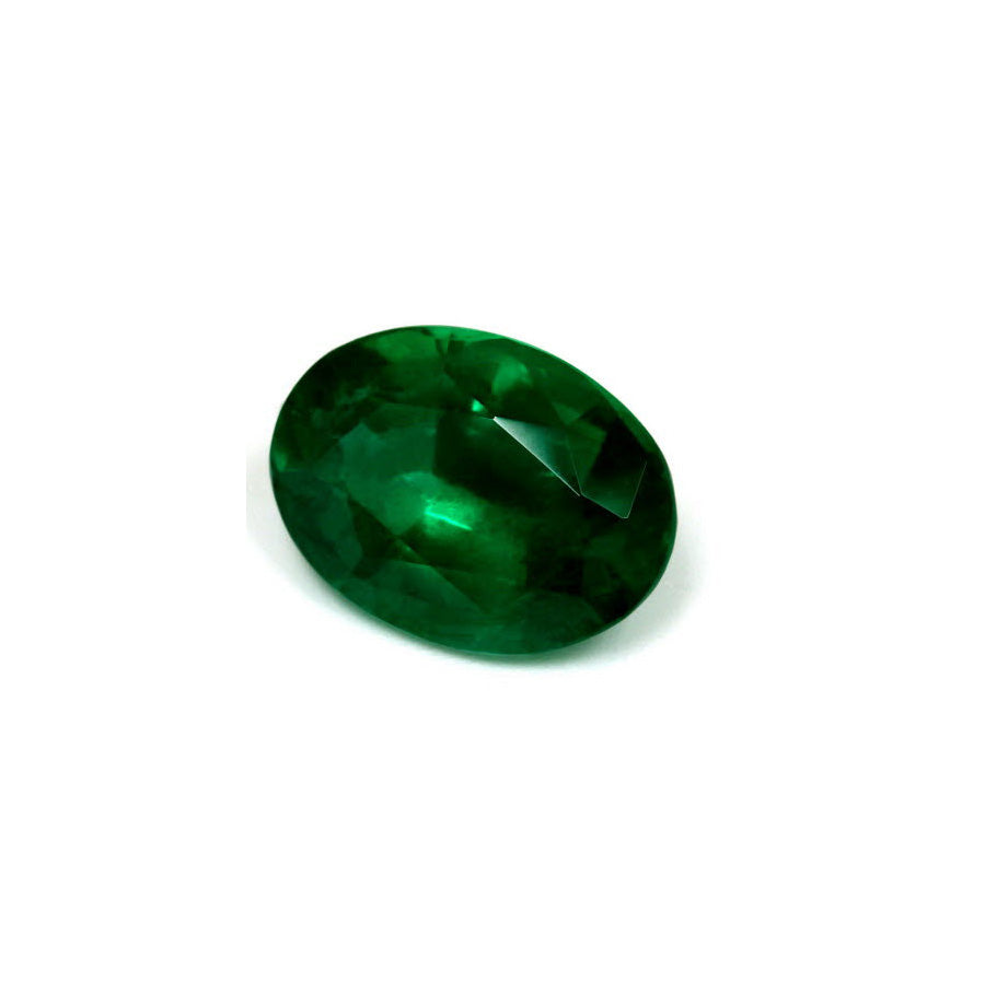 Green Emerald Oval GIA Certified 5.07 cts.