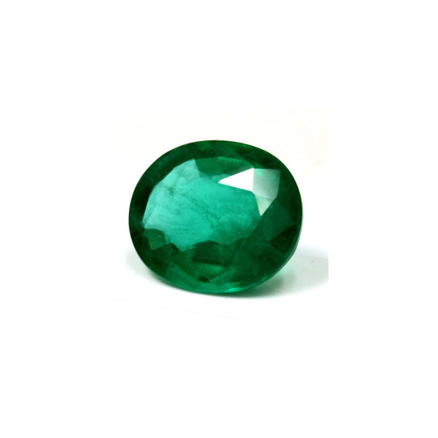 Green Emerald Oval GIA Certified 9.76 cts.