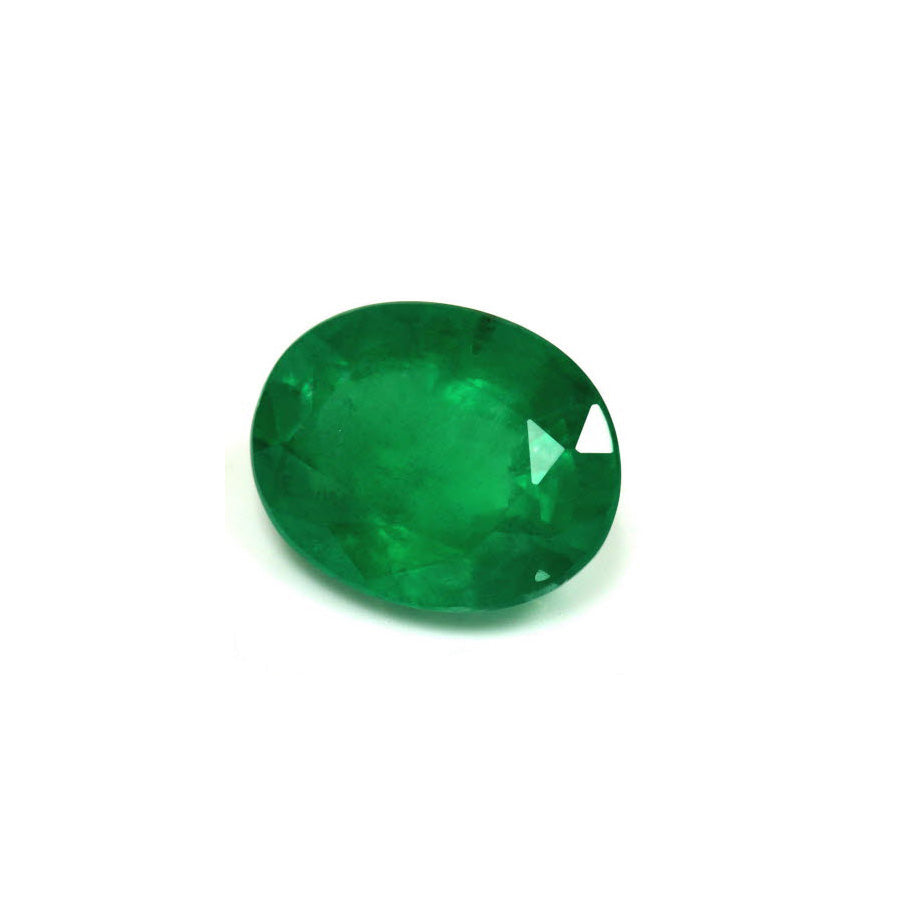 Green Emerald Oval GIA Certified Untreated 3.11 cts.