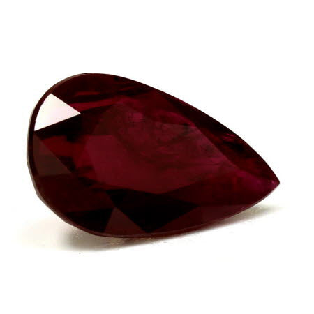 Ruby Pear GIA Certified  3.98 cts.