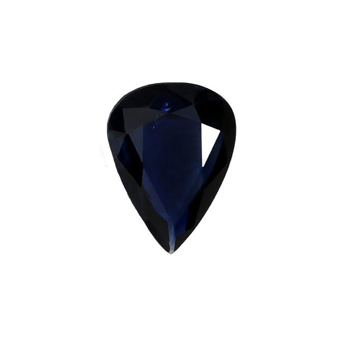 BLUE SAPPHIRE Pear 0.89  Carat