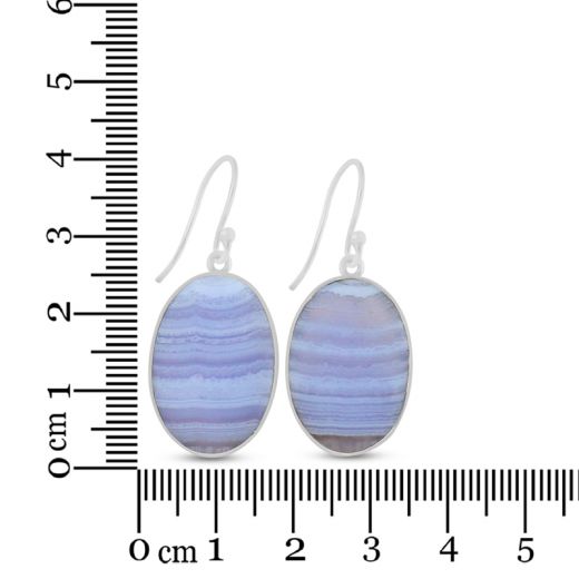Blue Lace Agate Earring